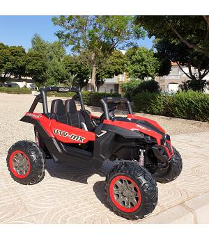 COCHE BUGGY NIÑOS 12V, 4x4, 2 plazas, 4 motores, ROJO - PANTALLA MP4 - INDA126-XMX-603rd